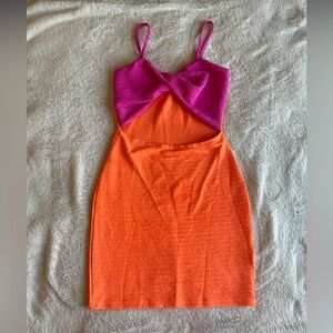 Pink and orange dress 🍊